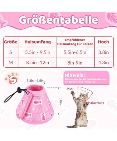 Fanshionstide Adjustable Anti-Bite Cat Collar - Soft Protective Halskrause for Cats & Puppies (Pink) - Perfect for Post-Surgery & Injury Recovery - Buy Online on GoSupps.com