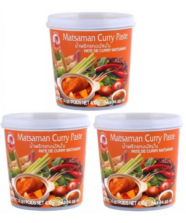 Cock Cock - Matsaman Curry Paste - Pack of 3 (3 x 400g)