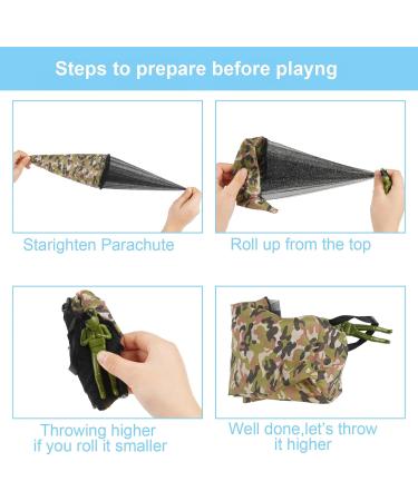 Buy 3 SKT Camouflage Parachute Toy for Kids - Outdoor Flight Toy & Gift for Children | Fun Parachute Games - Buy Online on GoSupps.com