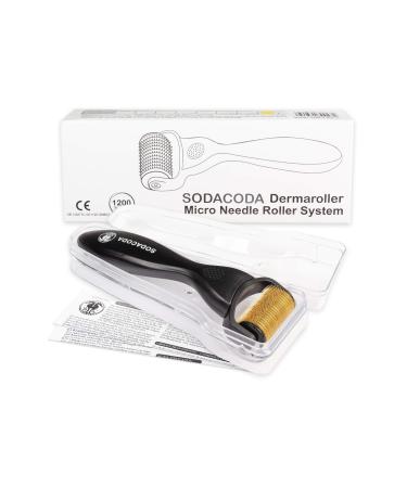 Sodacoda Dermaroller - 1200 Microneedling - against pregnancy strips Cellulite hair loss Hyper pigmentation needle length: 0.75mm 0.75mm