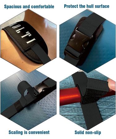Adjustable Heavy-Duty SUP Carry Strap for Paddle Board - Black | Surfboard, Canoe, Longboard Support Strap - Paddle Board Accessories - Buy Online on GoSupps.com