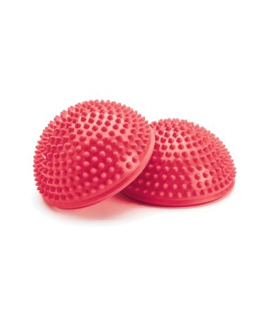 Merrithew Balance & Therapy Dome, Pair (Red), 6.5 inch / 16.5 cm Each
