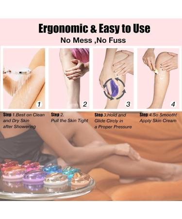 DIOROAR Crystal Hair Eraser Upgrade Crystal Hair Remover Physical Nano Glass Hair Removal Device Painless Epilator and Exfoliator for Quick Soft Silky Skin(Violet) - Buy Online on GoSupps.com