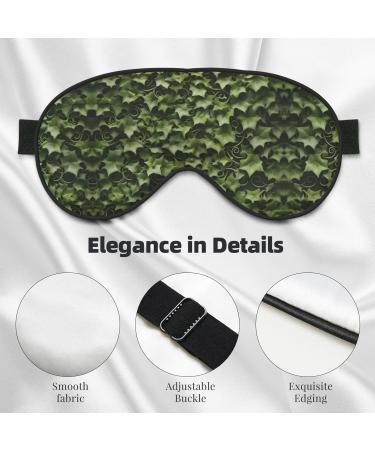 Floral Swirls Ivy Print Ultra-Soft Light-Blocking Eye Mask - Comfortable Sleep Aid for International Shipping - Buy Online on GoSupps.com