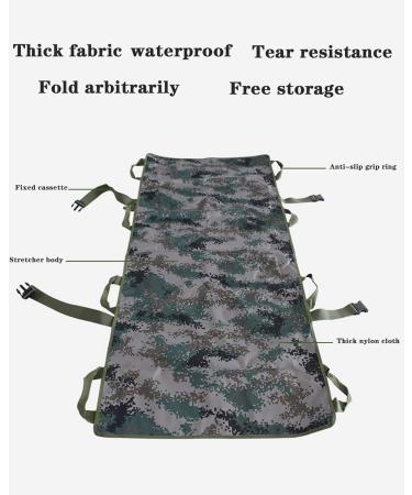 with 8 Handles Emergency Rescue Stretcher Thickened Nylon Cloth Folding Emergency Stretcher Field Battle Outdoor Portable Soft Stretcher - Buy Online on GoSupps.com