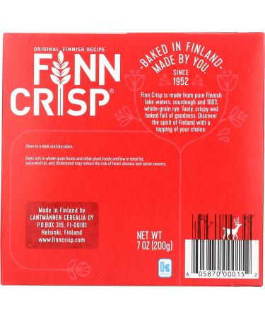  Finn Crisp Finn Crisp Original Rye Thin Crispbread (200g) - Pack of 6 - Buy Online on GoSupps.com
