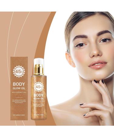  Generisch Lightweight sun protection oil - SPF 45 100 ml - Waterproof - Non-greasy - Shiny - Moisturizing care for school outdoor activities camping holidays sports etc. - Buy Online on GoSupps.com