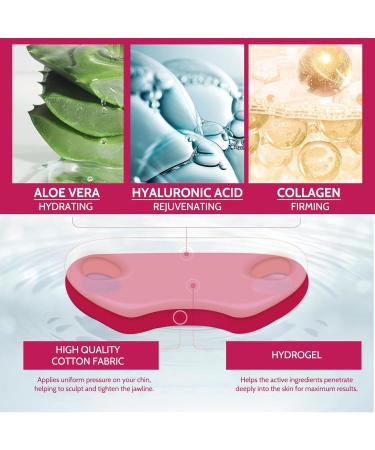 Face Mask V Lifting Face Lift Tape Double Chin Reducer Lifting Hydrogel Collagen Mask With Aloe Firming Anti-Wrinkle Mask Earhook Neck Lift Slimming Mask For Women & Men - Buy Online on GoSupps.com