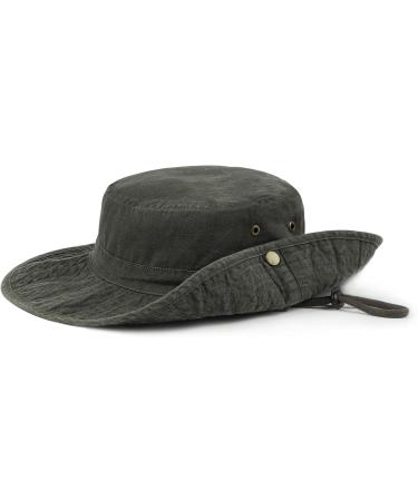 Zylioo XXL Bush Hat for Big Heads | Oversized Wide Brim Hiking & UV Safari Hat | BOONE HAVE for Outdoor Activities | 3XL Arm Green - Buy Online on GoSupps.com