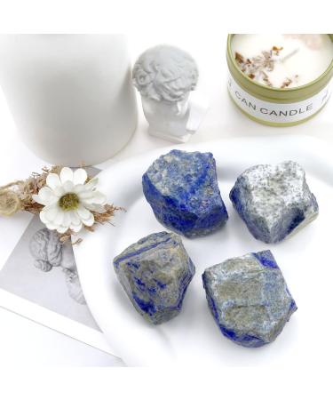 Xiannvxi 2 Blue Sodalite Gemstones Healing Crystals Set | 100% Natural Water Stones for Enhanced Wellness - 4pcs C-Blue Sodalite (0.55lb) - Buy Online on GoSupps.com