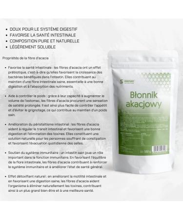  INSPORT Nutrition Acacia fiber - 90% fiber - 500g Doypack - Weight loss - Digestion - Vegan - Gluten-free - Leak-proof packaging - Buy Online on GoSupps.com