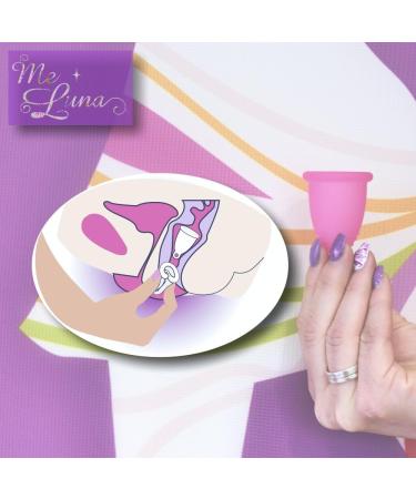 Me Luna Menstrual Cup Classic Ball Violet - Size Shorty L | Eco-Friendly Period Solution - Buy Online on GoSupps.com