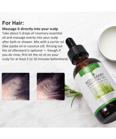 Rosemary Hair Growth Oil Rosemary Essential Oil Rosemary Oil for Hair Growth & Skin Care Improve Hair Loss and Nourishes Scalp Eyebrow and Eyelash Growth for Men and Women 60ml rosemary-60ML - Buy Online on GoSupps.com