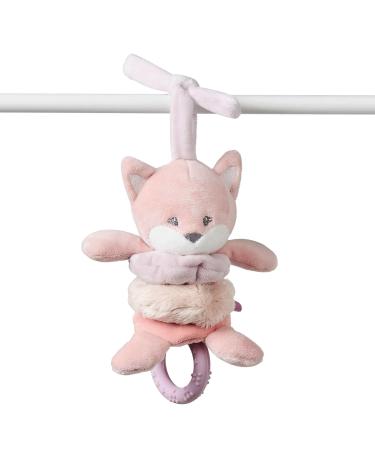 NATTOU ACTION ACTION COUSE made of polyester with vibration function and silicone bite ring fox Alice approx. 22 cm alice and pomme pink toy with vibration function - Buy Online on GoSupps.com