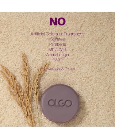 Vegan Rice Cleansing Bar 3.5 oz - Hydrating Korean Solid Cleanser for Face & Body | Relaxing Lavender Scent - Buy Online on GoSupps.com