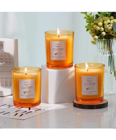 7OZ Ebony Orange Blossom Scented Candle - Aromatherapy Soy Wax Candle for Home | Long Lasting 50h | Perfect Anniversary Gift - Buy Online on GoSupps.com