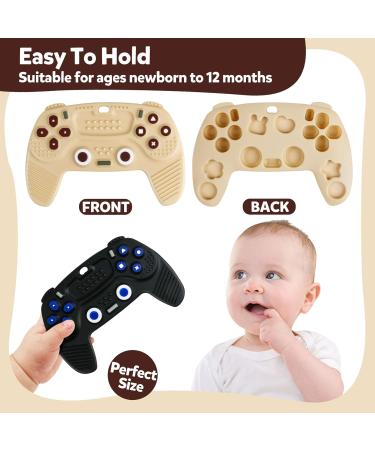Silicone Teething Toys for Babies 0-12 Months - Remote Controller Sensory Chew Toys (2-Pack) - Buy Online on GoSupps.com