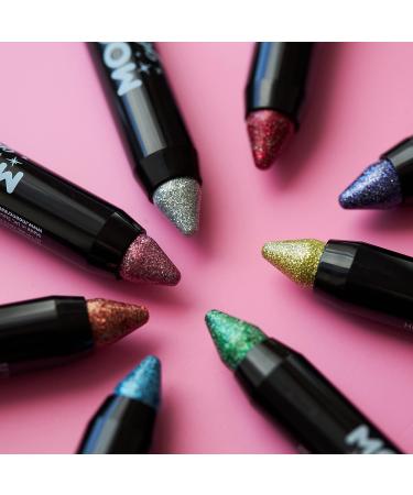 Moon Glitter Holographic Blue Glitter Paint Stick/Crayon for Face & Body 0.12oz - Buy Online on GoSupps.com