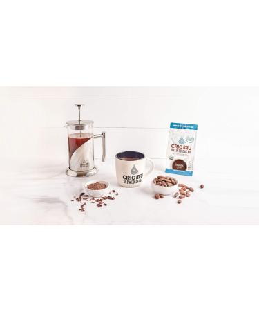 Crio Bru Brewed Cacao: Ecuador French Roast (Coco River) 284g (10oz) Bag | 100% Pure Ground Cacao | Great Substitute to Herbal Tea and Coffee | Honest Energy | Keto Whole 30 Paleo Organic Non-GMO - Buy Online on GoSupps.com