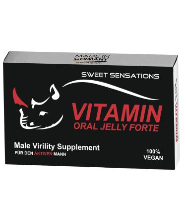 Sweet Sensations Black Maca Jelly Paste For active men Natural Formula 5 high dose sachets increases vitality and wellbeing Immediate effect Made in Germany