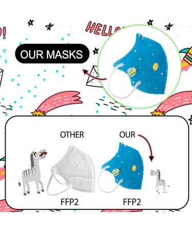 PAIDE P FFP2 Disposable Masks - 5 Layers Certified Breathable 20 Packs - Available in Colors & Prints - Buy Online on GoSupps.com