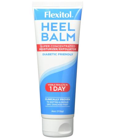 Flexitol Heel Balm 4 Oz Tube (Pack of 2) Rich Moisturizing & Exfoliating Foot Cream. Fast Relief of Rough Dry & Cracked Skin on Heels/Feet. For Daily Use and Pedicures. Diabetic Safe and Effective 4 Ounce (Pack of 2)