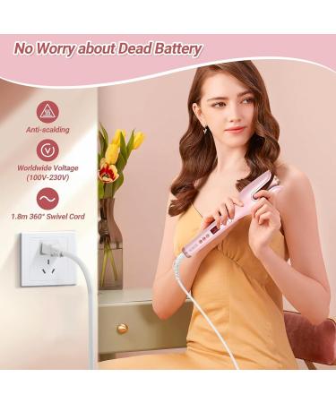 Shop Automatic Hair Curler - Ceramic Curling Iron with 17 Temp Settings & 3 Timers | Anti-Tangle & Scald Protection (Pink - Buy Online on GoSupps.com