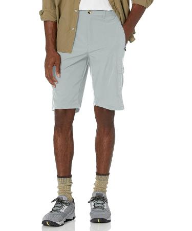 Men's Quick Dry Bermuda Stretch Cargo Shorts - Light Grey - Size Medium - Buy Online on GoSupps.com