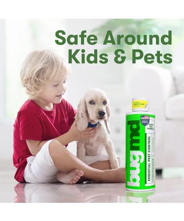 Pest Control Essential Oil Concentrate 3.7 oz - Plant-Based BugMD Spray for Bugs, Spiders, Fleas, Ticks, Roaches - Indoor Ant & Flea Killer - Bed Bug Spray 3.7oz - Buy Online on GoSupps.com