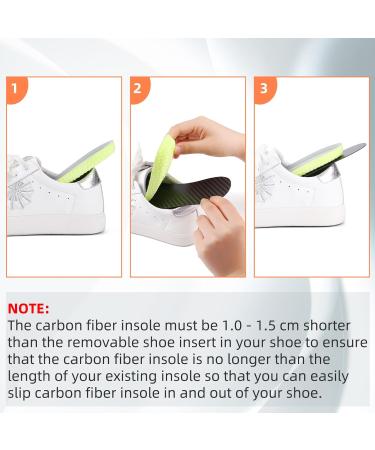 Carbon Fiber Insole for Men & Women - Rigid Shoe Insert for Hallux Rigidus & Turf Toe (Size 8) - Durable Foot Plate - International Shipping Available - Buy Online on GoSupps.com