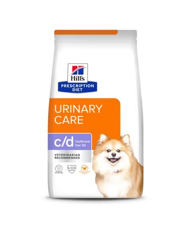 HILL'S PRESCRIPTION DIET c/d Multicare Low Fat Dry Dog Food 8.5lb Chicken 8.5 Pounds (Pack of 1)