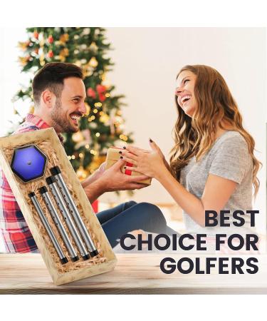 ToVii Portable Golf Club Stiff Arm Support Protector - Adjustable Aluminum Pole - Blue - Buy Online on GoSupps.com