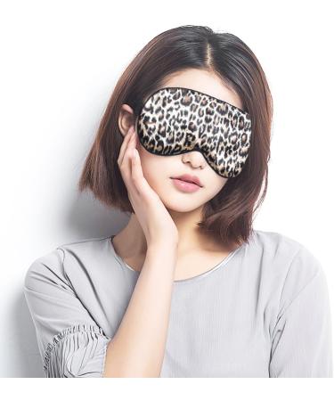Aisa Women Leopard Print Stylish Sleeping Mask - Brown - Buy Online on GoSupps.com