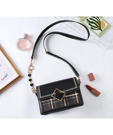 Anbys 2Pcs Bag Strap Extender Heart Shape Chain Strap Extender Replacement Accessory Bag Chain Straps Charms for Shoulder Cross-Body Purse Clutch Handbag Supplies(Black) - Buy Online on GoSupps.com