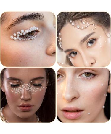 Yuxianlb Nail Art Charms - 2 Boxes of Flat Back Pearls Gold & Silver Nail Stones Perfect for Nail Designs - Buy Online on GoSupps.com