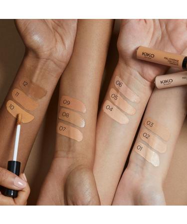 Kiko Milano Full Coverage Dark Circles Concealer 04 | High Opacity Liquid Concealer for Eyes & Face | 1 Pack - Buy Online on GoSupps.com