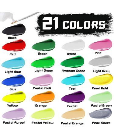 Pastel Green Cream Face Body Paint - 2.37oz (70ml) Water Based Makeup for Adults & Children - Perfect for Face Painting, SFX, Cosplay, Festivals & Halloween - Buy Online on GoSupps.com