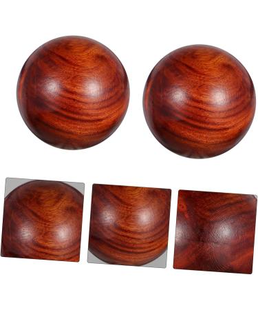 Beaupretty 2-Pack Chinese Hand Massage Balls - Relaxing Tai Chi Balls with Rosewood Handle for Stress Relief - Buy Online on GoSupps.com