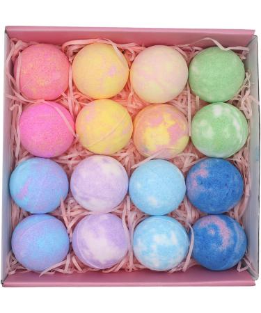 16 Pack Bath Bombs Gift Set - Natural Skincare & Relaxation Balls | Perfect Gift for Thanksgiving Christmas & Birthdays - Buy Online on GoSupps.com