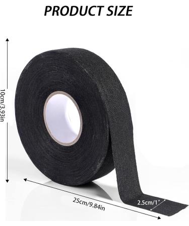 Buy Mhymx 2 Rollers Rack Tape - 50m Thug Tape for Ice Hockey & Tennis | Self-Adhesive Slide-Resistant Grip Strap (Black) - International Shipping Available - Buy Online on GoSupps.com