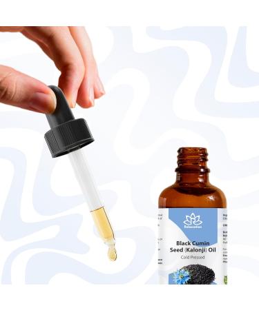 Relaxcation Organic Black Cumin Seed Oil Cold Pressed & Unrefined Nigella Sativa for Skin & Hair Reduces Wrinkles Nourishes Skin Stimulates Hair Growth - 1 oz bottle (1 oz) 1 Fl Oz (Pack of 1) - Buy Online on GoSupps.com
