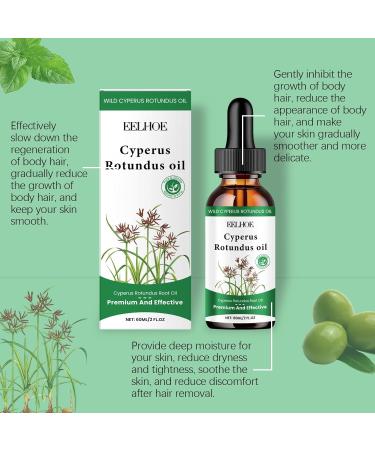 Cyperus Rotundus Oil - 100% Natural Cyprus Oil for Hair Removal Reducing Body Hair Growth Smooth Skin & Moisturizing Ideal for All Skin Types 60 ml (3 Pcs) - Buy Online on GoSupps.com