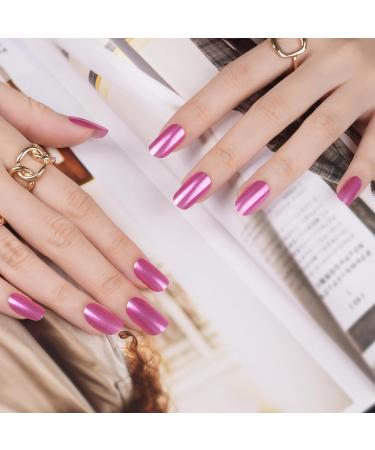 Danni & Toni Half-Hardened Gel Nail Films | Cosmic Bloom French Mirror UV Gel Nail Foil Stickers - 28 Self-Adhesive Nail Wraps - Buy Online on GoSupps.com