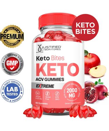 Keto ACV Gummies Extreme Formula 2000MG - Vegan, Non-GMO with Pomegranate Juice, Beet Root, B12 - 60 Gummies, 60 Servings - Buy Online on GoSupps.com