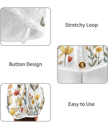 Shop Dwarf Waters Super Absorbent Hair Towel 2 Pack - Quick Dry Hair Turbans for Women & Girls - Ideal for Fast Drying & Easy Use - Buy Online on GoSupps.com