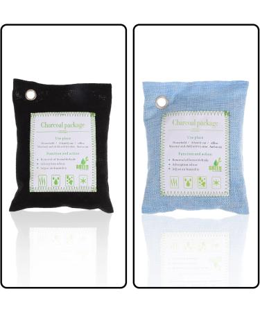 Fomiyes Bamboo Charcoal Air Purifier Bags - Natural Odor Absorber for Car Shoes & Closet | 200g Activated Carbon for Pet Odors - Buy Online on GoSupps.com