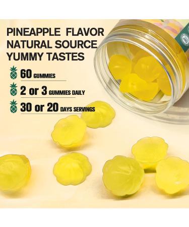 9-in-1 Probiotic Prebiotic Fiber Gummies for Adults & Teens Fiber Supplement Pro with 5 Billion CFU Bacillus Coagulans Psyllium Husk FOS Inulin ACV for Digestion & Gut 60 Vegan Pineapple Gummies 60 Count (Pack of 1) - Buy Online on GoSupps.com