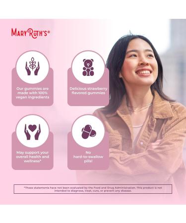 Organic Menstrual Support Gummies by MaryRuth's | for The Relief of Common Symptoms of Premenstrual Syndrome | PMS Support | Premenstrual Mood Support | USDA Organic | Non-GMO | Vegan | 30 Servings - Buy Online on GoSupps.com