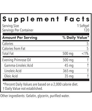 Allergy Research Group EPO Evening Primrose Oil for Men & Women - 120 Softgels - Buy Online on GoSupps.com