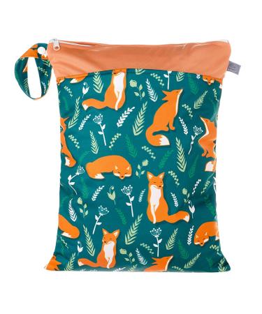 Seaur cloth diaper pockets Washable diaper pockets with zipper Reusable organizer bag for beaches fitness hiking travel color 9 (1 piece) 30 40 cm